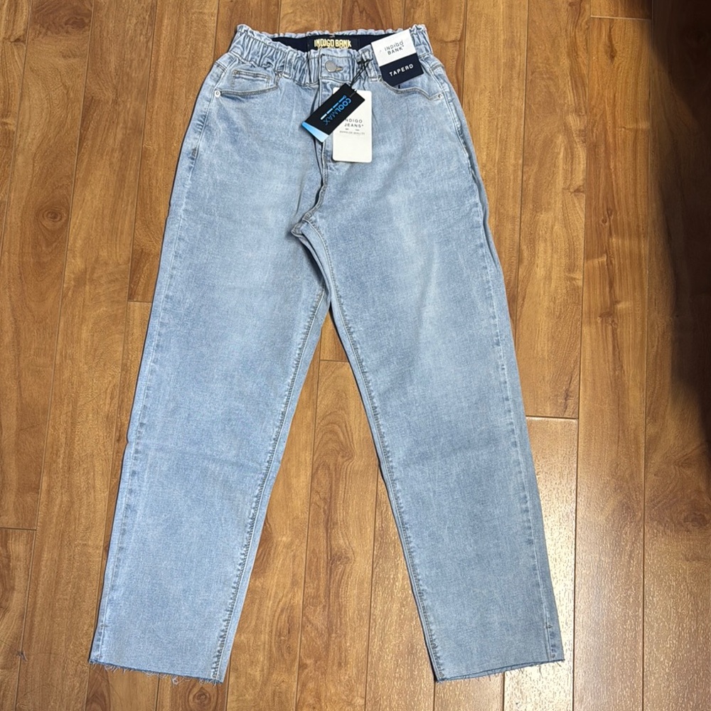 Indigo Blue Jeggings High-Waisted Relaxed Fit